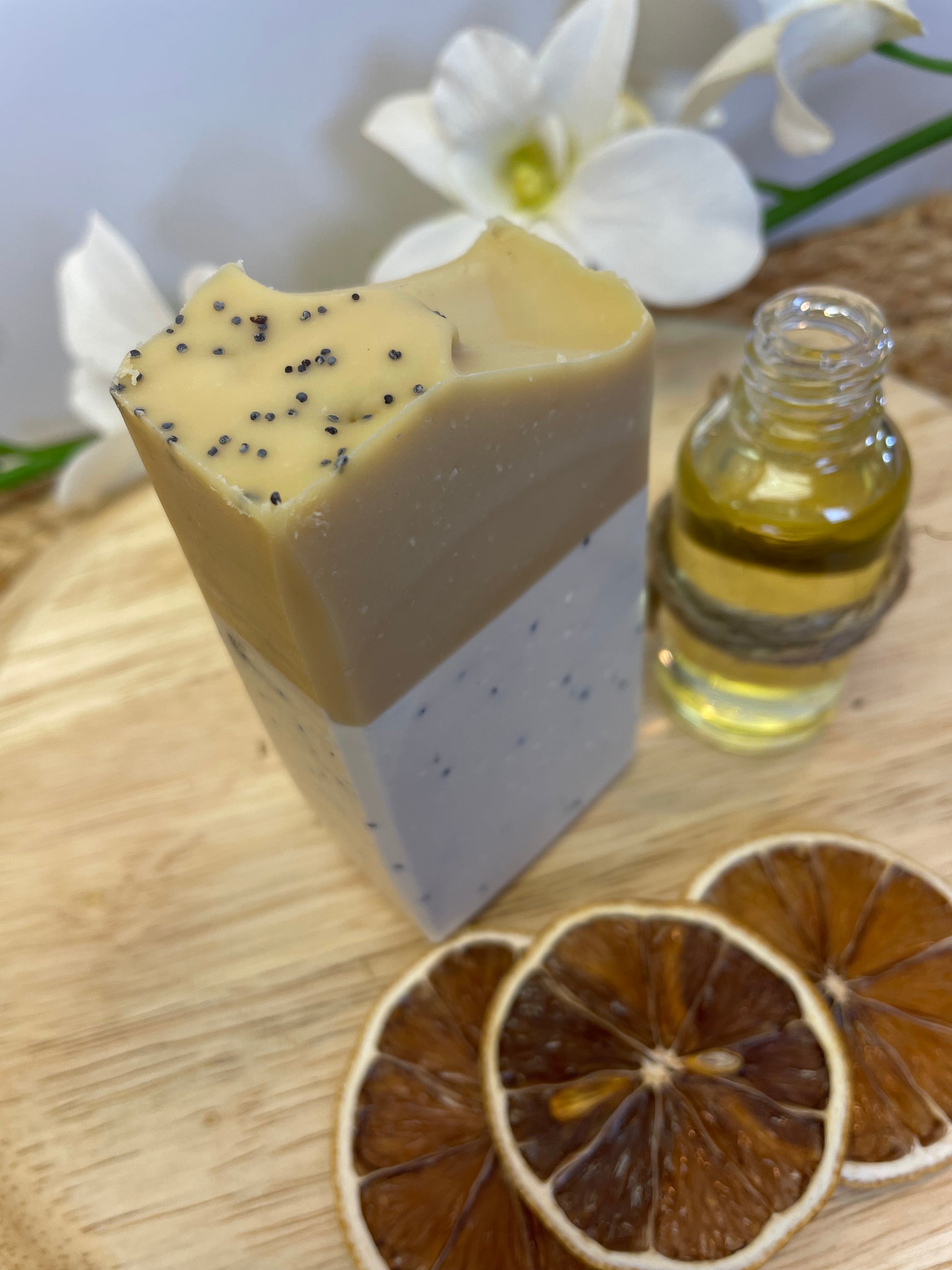 Lemongrass Poppyseed Exfoliating Soap - Starlight Soapery 