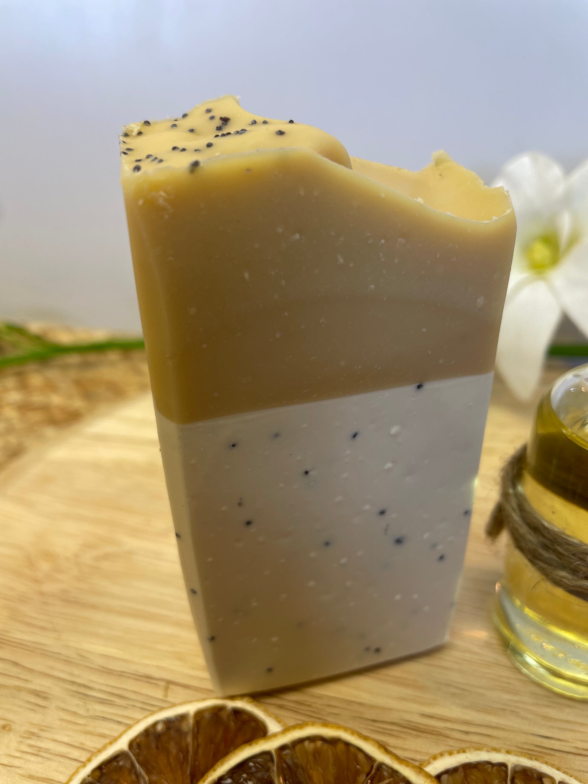 Lemongrass Poppyseed Exfoliating Soap - Starlight Soapery 