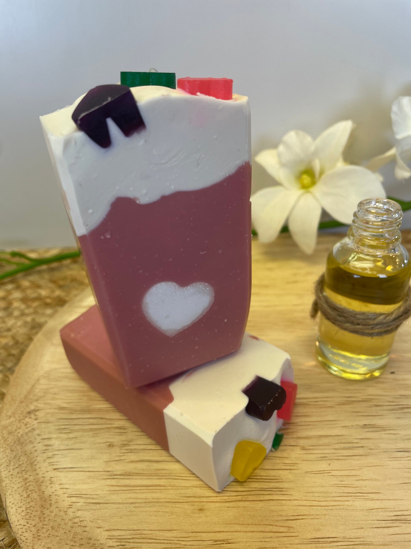 Cherry Kiss Valentines Soap Bar - Starlight Soapery 