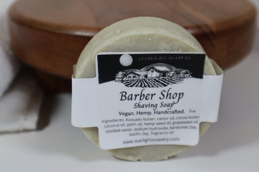 Shaving Soap, natural soap, zero waste shaving soap, natural handmade cold process soap - Starlight Soapery 